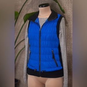 Admiral Blue and Black Calvin Klein Puffer Vest